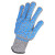 成楷科技 CKS-CUTRE-DS 硅胶浸点塑防切割手套 防滑工作手套 吸汗耐磨透气劳保手套 灰蓝色 L码