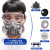 适配全专用防烟放毒氧气全脸罩打 双罐防尘面具+防雾大眼罩+送50