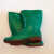 金橡水鞋006女装中筒防滑绿色雨靴时尚短筒雨鞋厨房防护包邮 006绿色女装 36