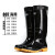 回力 雨鞋防护塑胶雨鞋807高筒中筒防水防滑耐磨水靴 黑色-高筒 42