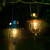 时宴太阳能灯庭院灯户外防水室外路灯家用铁艺复古吊灯氛围灯 大号钨丝灯 黑色