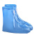 工百利 雨鞋套 PVC防水防滑加厚耐磨便携式雨具骑行户外通用磨砂白 S