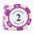 山头林村筹码币麻将筹码片14克皇冠拉斯维加斯德州扑克筹码可定制 2面值