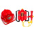 儿童消防安全帽 儿童消防玩具帽消防员头盔幼儿园安全教育角色过家家表演出道具 红色套装20