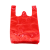 红色加厚手提式商用中大号背心清洁带马甲袋厨房塑料袋 红色厚实款 36*58cm （100个） 拍10件 加厚