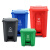 兰诗（LAUTEE）YJ-50 新国标脚踏垃圾桶 物业环卫分类垃圾桶 50L-红色有害垃圾