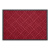 兰诗 WSD2205 商用丙纶橡胶地垫耐磨耐蹭地毯室外防滑菱形拼纹脚垫 酒红色45*75cm