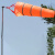 雨林军 气象风向袋 户外防水风向监测警示袋 整套（含不锈钢立柱 高2米）1米袋-橙色反光 单位：套