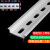 安英卡尔   国标35mm断路器电气卡轨 C45接线导轨 铝材厚1.2mmX孔6.2mm(1米) E1355