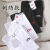 LI-NING1990中国李25纯棉圆领短袖T恤新款男女宽松大码运动休闲半 黑色小李字母红标 M 95-115斤