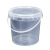 澳翊 pp材质外卖打包桶带盖扣易开海蜇桶透明桶带提手塑料桶定制 白色 500ML
