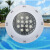 七彩变色无线遥控LED游泳池壁灯 12V游泳池灯24V水下灯水下挂壁灯 6W 正白、暖白(2选1)