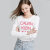 Calvin Klein CK 春夏季女装 经典字母印花休闲运动圆领修身薄款长袖T恤 美码偏大 010 Black 黑色 M
