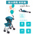 MDUG婴儿车0-6岁用折叠可坐可躺推车轻便简易伞车躺宝宝小孩夏季旅行 普通款 半棚款