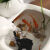 陶瓷小型鱼缸自动循环流水器桌面家用猫咪喂食饮水培器皿摆件的 网红青蛙B皇冠随机+仿真植物+七 水泵配插头
