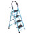 迪动家梯子家用折叠人字梯伸缩梯多功能扶梯爬梯移动楼梯升降梯工程梯 加厚碳钢五步蓝