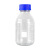 佑工信 透明丝口玻璃瓶 螺纹口带刻度螺口试剂瓶样品瓶 蓝盖试剂瓶 单位：个 中性料100ml（5个） 