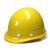 欧杜（oudu）高强度玻钢型安全帽工地防砸帽透气劳保防护帽头盔高空施工帽  加厚ABS-黄色