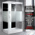 家用整体淋浴房浴室一体式隔断神器干湿分离浴房移门玻璃 透明标 横条标准款80x100单开门 D4-80x1