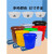 洛港 银灰色100K型+沥水篮 泔水干湿过滤分离带滤网垃圾桶大号厨房厨余茶水茶叶沥水水桶篮桶