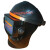 精选好货》定制焊工面罩带风扇电焊面罩安全帽带风扇电焊防护面罩 D61-大屏风扇款