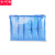 安巧象 一次性袖套 透明加厚防油厨房长款pe束口塑料袖套100只装 蓝色 1包 