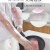 长款洗碗洗衣服手套乳胶橡胶塑胶防水耐用厨房家务加绒加厚 2双装透明60公分长不加绒(S号) L