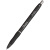 按动中性笔速干黑色可换笔芯学生商务办公签字笔 黑杆黑笔芯 单支 0.38mm