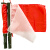 雅恪尚 多功能信号指挥手旗训练双面双色指挥旗+口哨+三色闪光灯 红黄旗