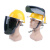 扬笙福电焊面罩安全帽式支架面屏防护冲击头戴式焊帽工专用烧氩弧焊接 支架+绿屏