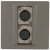 深灰色型2个母卡侬铜芯双公卡龙XLR欧姆卡隆话筒面板盒 母插头(2个装)