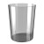 金诗洛 K5313 PET透明垃圾桶  无盖客厅办公塑料圆收纳桶纸篓垃圾桶 高级灰小号