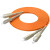 SAMZHE 光纤跳线 SC-SC 多模双芯 橙色 35m G2-SCSC35