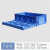 可折叠物流箱塑料周转框工业中转货胶框运输折叠式收纳筐盒子加厚 7-210折叠箱 外径730*365*210mm 蓝色