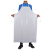 劳博士 劳保围裙 PVC防水防油耐酸碱围裙清洁工作塑胶工业打磨防污 蓝色 PVC