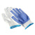 谋福CNMF劳保手套防滑点胶手套加厚耐磨点珠工作手套（高密度点珠手套蓝色 1副装）974