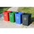 YUETONG/月桐 长方形无盖垃圾桶 大号环保垃圾桶 YT-S0332  100L 绿色 47×47×65cm 方形 1个