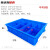 英达斯贝克 分格零件盒塑料加厚多格箱螺丝分类五金配件工具箱物料分类长方形 小8格蓝 375*275*85mm