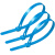 飞尔（FLYER）活扣尼龙扎带 多功能理线带绑带 专业自锁式标签束线带100条【蓝色 7.5x500mm】