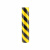 优易固广告级交通安全PET反光警示胶带反光膜 黑黄10cm*25m*5卷