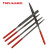 拓利亚（TOPLIA）X0200001 锉刀组套 整形锉刀5件套 圆挫扁挫半圆锉方形挫三角锉 木工打磨