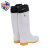 威姆仕高筒防滑卫生水靴耐磨保暖雨靴可拆卸棉套 白色 43