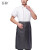吾梓 涤棉厨师服 白色衣服+条纹围裙（型号：套装款1） 短袖-M码/件 短袖-M码