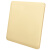 薄空白面板白色金色灰色线盒盖板无缝白板开关插座面板 灰色/超薄-出线孔10mm