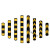 优质反光橡胶护角防撞条车库柱子警示条工地厂房保护包边直角收边 黑黄橡胶直角护角1.5米*100*10 优质橡胶护角