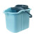 益美得 FH-2001 加厚款带轮拖把桶 挤水拧干墩布桶清洁桶 蓝色拖把桶
