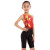 英发（YINGFA） 游泳衣中大小女孩女童带FINA比赛款竞速型连体五分泳衣925儿童款 615-2 M