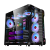 玩嘉 玩嘉 罗宾II台式电脑机箱 玻璃主机箱全铝高端水冷游戏（ATX大板/支持双360水冷） 罗宾III单机箱+4个RGB变色风扇