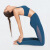 希赫丹塔（HIHEDTN）品牌夏瑜伽服欧美紧身运动套装女网纱健身房跑步两件套 蓝色 M