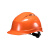 代尔塔安全帽102009工地建筑防砸抗冲击有透气孔橙色 1顶装